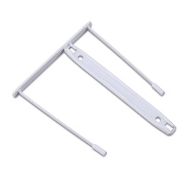 Office Products Clip Archive Clip/Pack of 50 / Colour: White/E-Clip 8 cm Perforated/Made from 100% Recycled Plastic/File Binder Files/Unbreakable