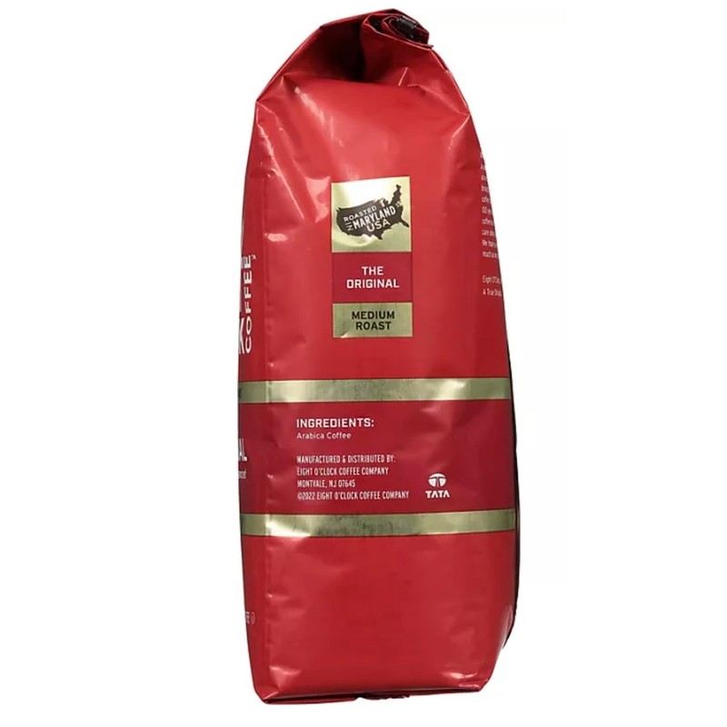 Eight O'Clocks Medium Roast Whole Bean Coffee, 40 oz
