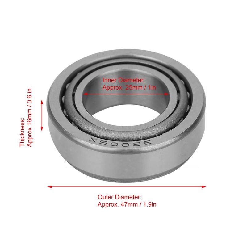4Pcs Tapered Roller Bearing Set for Automotive Car Mechanical Gears