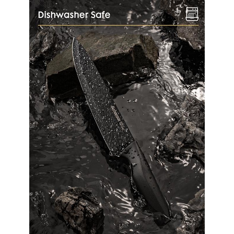 Astercook Knife Set, 6 Piece Kitchen Knife Set, Aesthetic Blade