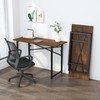 Lutown-Teen 47 inch Folding Desk No Assembly Required, Writing Gaming