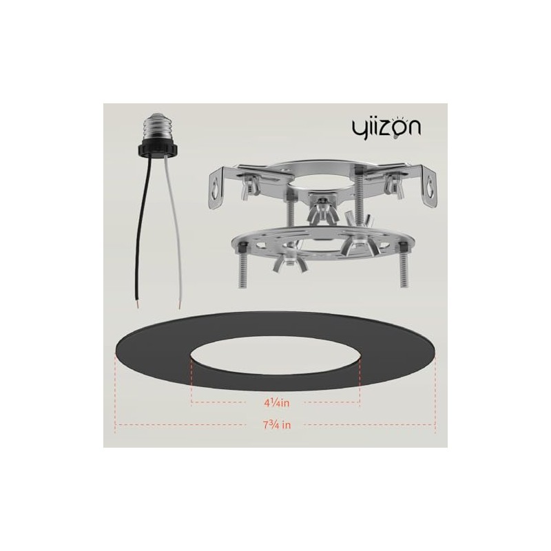 5" and 6" Recessed Can Light Conversion Kit, Fixture Upgrade,