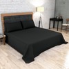 HOME ACE Black Flat Sheet King Size 254CM x 274CM,