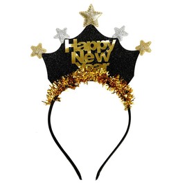 BinaryABC Happy New Year Headband Tiara,2026 New Year Eve Party Supplies