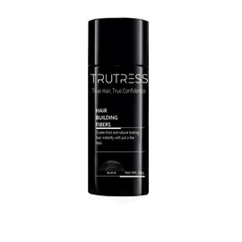 Trutress Hair Building Fibers, 28g - for Thinning Hair Instantly Thicker, Complete Looking Hair 6 Shades for Men Women (Black)