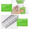 Fruit Infuser Water Bottle Anti Slip Grip Flip Top Lid