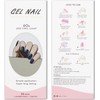 JMEOWIO Lámina de uñas azul oscuro de gel para uñas,