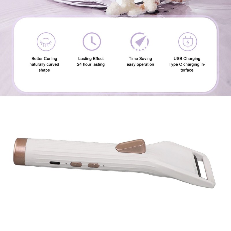 Heated Eyelash Curler Fast Heating Easy Control 2 Temperature Setting