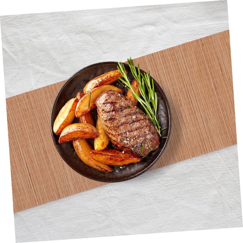 Mobestech 1Pc Bamboo Table Runner Tea Mat and Table Placemat