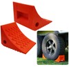 SECURITYMAN Heavy Duty Wheel Chocks (2 Pack) - Durable, Non-Slip,