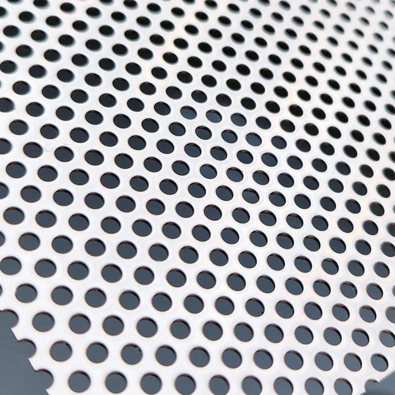 Perforated Metal Sheet - Perforated Stainless Steel Sheet, 11.8" x