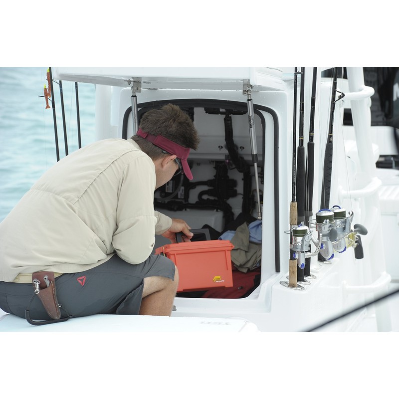 Plano 131252 Dry Storage Emergency Marine Box, Orange
