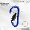 sprookber 3" Locking Carabiners | Keychain Carbineers D Ring Key