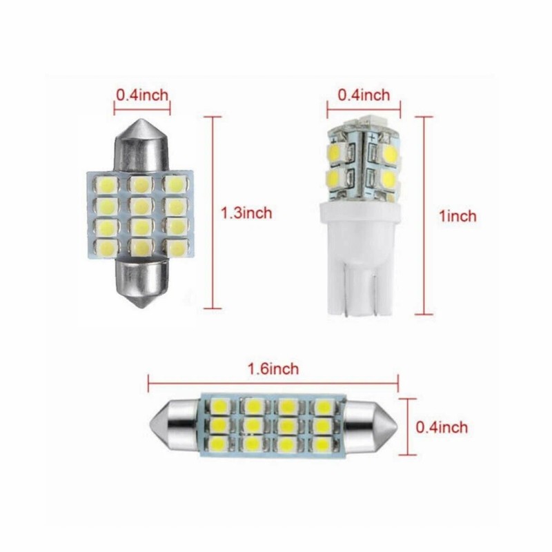 CA For Hyundai 40pcs LED Interior Lights Bulbs Kit Car