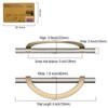 Amerdeco 6 Pack Brushed Satin Nickel and Gold Cabinet Pulls