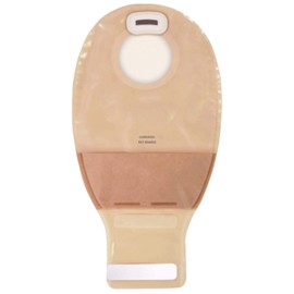 Natura + Two-Piece Drainable Pouch, 1-1/2" Flange, Filter, Integrated Closure, Transparent - 10 Each / Box