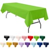 PartiPallete 3-Pack Premium Plastic Light Lime Green Tablecloth Disposable 54"
