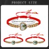 MseaRust 4 Pieces 4 Shapes San Judas Tadeo Bracelet Virgen