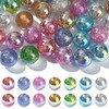 Ipotkitt 35 pcs 7 Colors UV Plating Iridescent Round Resin