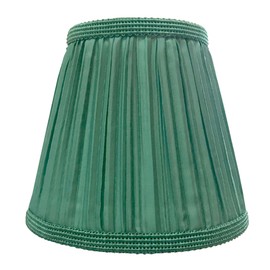 Royal Designs Designer Mushroom Pleat Empire Clip On Chandelier Lamp Shade, Green, 3" x 5" x 4.5"