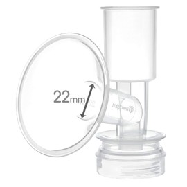 Maymom Breast Shield Flange for Ameda Breast Pumps (22 mm Small 1-Piece)