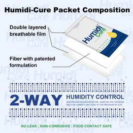 RH62% Humidity Packs, 2-Way Humidity Control Packs for Herbs, 10 Packs Humidity Packets with RH Indicator Card, Size 8 Gram
