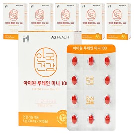 Anguk Health I-One Lutein Mini 100, 60 tablets, 6g, 6 boxes / 안국건강 아이원 루테인 미니 100, 60정, 6g, 6박스