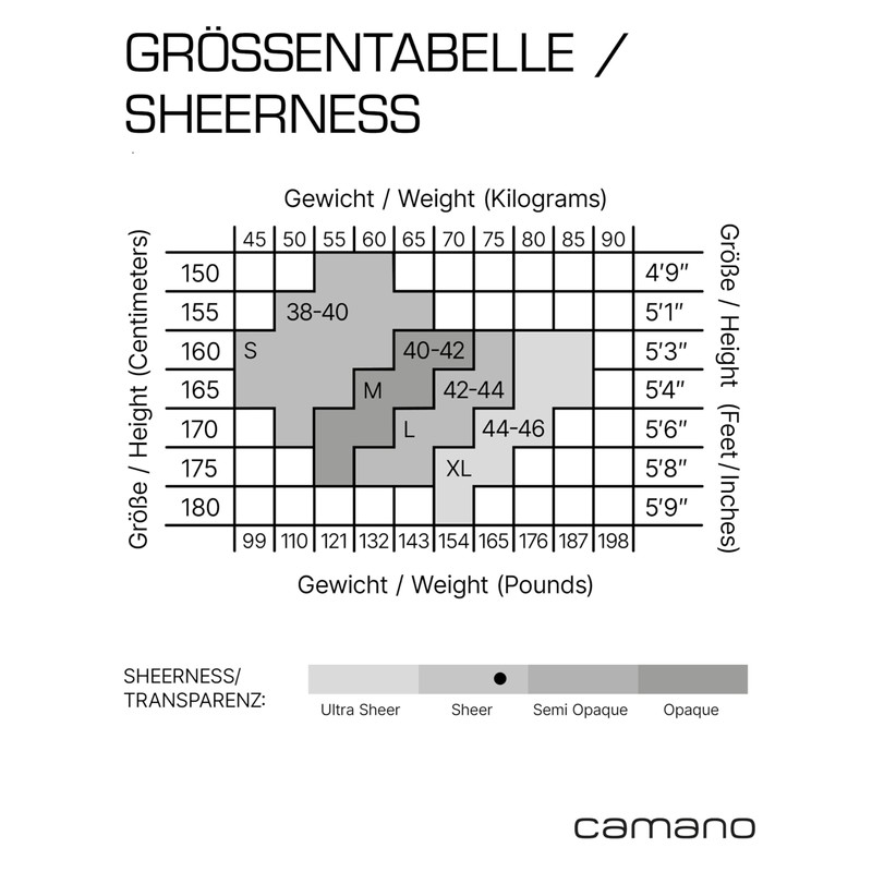 Camano Diamonds 'n' Dots Women's Tights Pack of 1, black