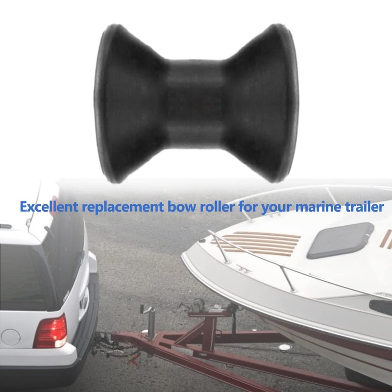 UISKEDS 3" Marine Trailer Bow Roller, 1/2" Shaft Heavy Duty