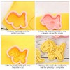 Dino Cookie Cutter, 8 Pieces Dinosaur Cookie Cutters, Plastic, Dinosaur