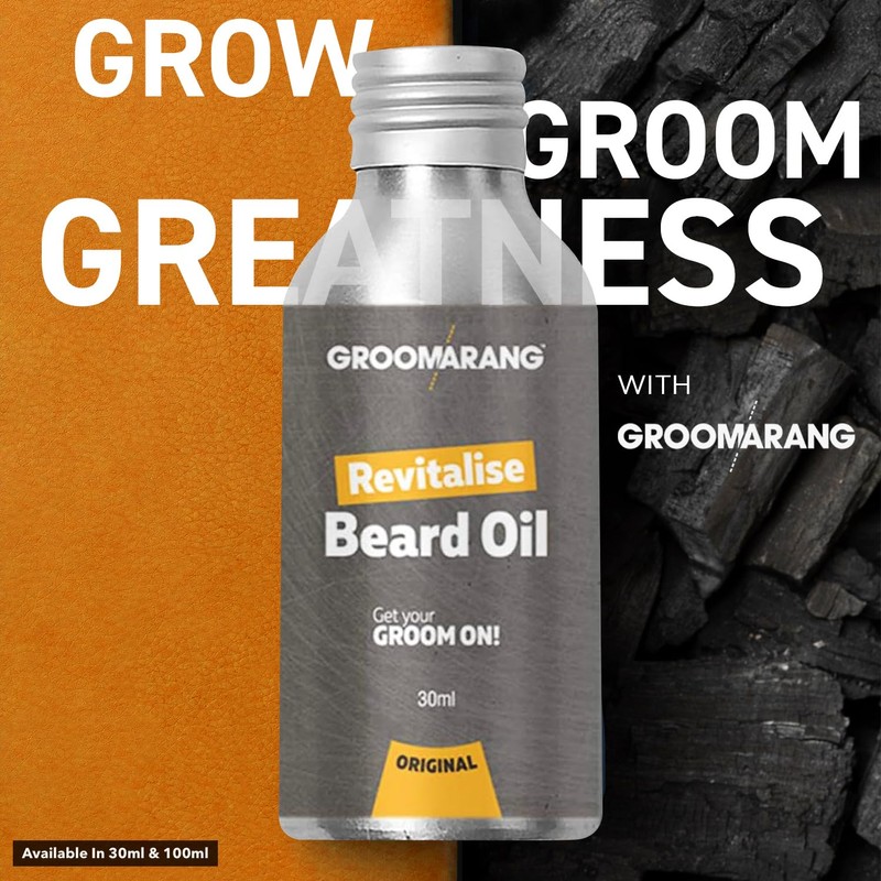 Groomarang Revitalise Beard Oil - Moisturiser & Conditioner For Soft