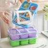 4 Pack Lunch Bento box, Five Compartment Individually Sealed Snack