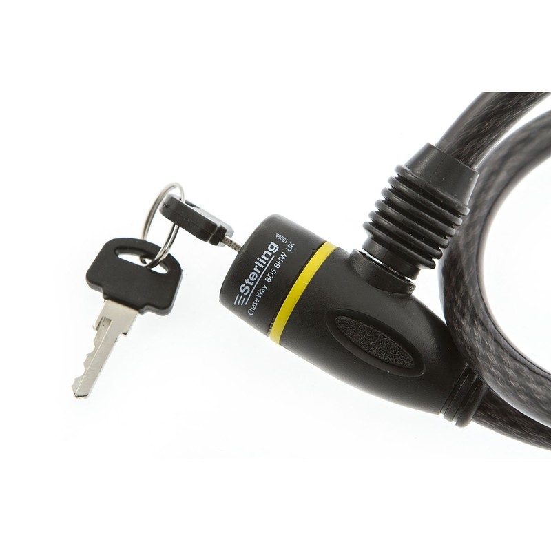 Sterling 1006K 10 x 650mm Locking Cable,Black