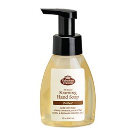 Fabulous Frannie All Natural Ingredients No Synthetics Protect Foaming Hand Soap made with Pure Essential Oils Clove, Lemon, Cinnamon, Eucalyptus and Rosemary 8oz (Pack of 1)