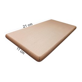 Wooden World - Rectangle Chopping Board Cutting Stylish Wood Wooden Gift 21 x 11 cm Ideal for Decoupage