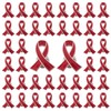 WANDIC Red Ribbon Pin, Pack of 50 Heart Disease Awareness