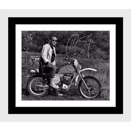 Framed Hunter S Thompson Autograph Replica Print (Black, 16x20)