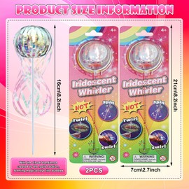 MACULPER 2 Pcs Rainbow Spinner Magic Rainbow Spinner Kinderspielzeug Ferienspielzeug für Kinder Party Freizeit Innen,Draußen,Kinder Erwachsene