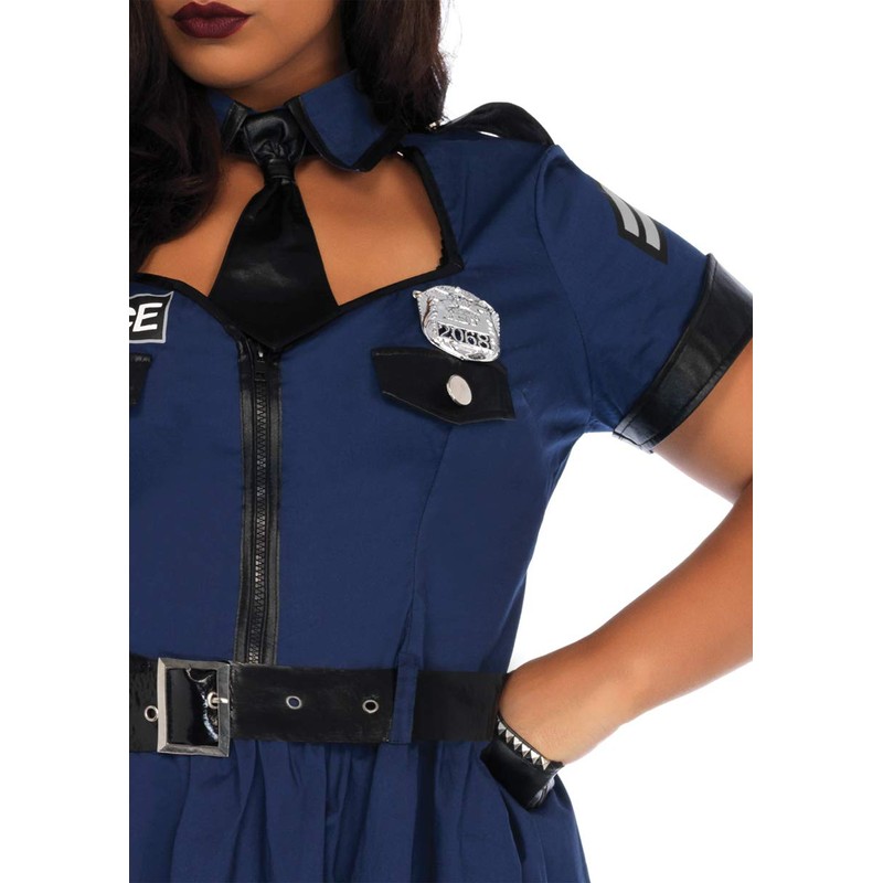 LegAvenue Damen Flirty Cop Kostüme, Blue, 1X-2X