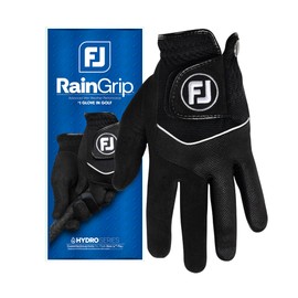 FootJoy RainGrip Men's Golf Glove, Black