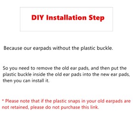 TaiZiChangQin Ersatz-Ohrpolster, kompatibel mit August EP650 EP 650 Kopfhörer-Ohrpolstern