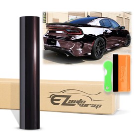 12"x60" (1FTx5FT) Black Supercast Chrome Vinyl Wrap Sticker Car Auto Vehicle Motorcycle DIY Decal Sheet with Air Release Channel Bubble Free Self Adhesive Peel and Stick Free Tool Kit