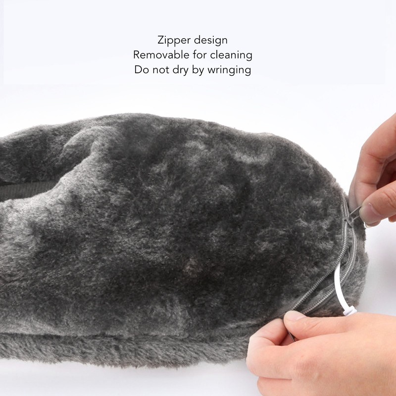 Electric Heating Slippers USB Plush Soft Inside Slip Resistance Warm