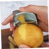 LABRIMP Stainless Steel Finger Style Carrot Potato Peeler 4pcs Set