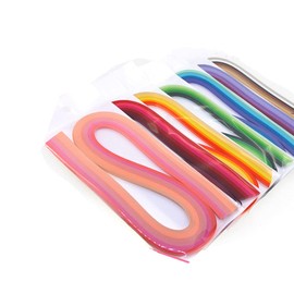 ODETOJOY Quilling Paper Gradient Quilling Strips 5MM Crafts Paper Filigrana Color Ramps Chromatic Crescendo 120pcs Length 21inch (7colors/Set)