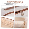 PACKOVE Large Capacity Storage Bag Handheld Makeup Bag Pu Travel