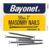 Masonry Nails ZINC Plated, 50MM (PK36), Nail Fasteners, Hardware, 36