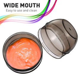 Beavorty Hair Dye Measuring Cup with Double Scale 5.31X3.54X3.54In Hair Color Mixing Bowl and Tint Shaker for Salon and Home Use