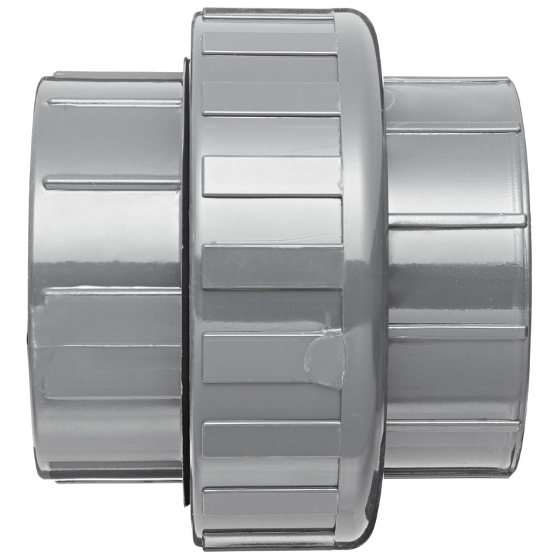 Spears 897 Series PVC Pipe Fitting, Union with EPDM O-Ring,
