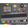 TOOLI-ART 36 Flexible Brush Tip Acrylic Paint Pens Markers Set